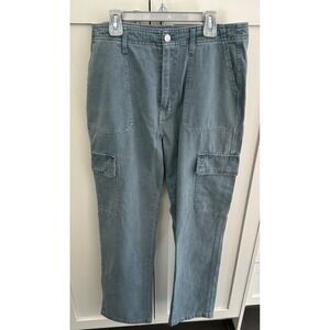 Velvet‎ Heart Denim Cargo Pants Pockets Casual Blue Size M 
Utility Chic